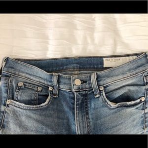 Light Wash Mid Rise Rag and Bone Jeans